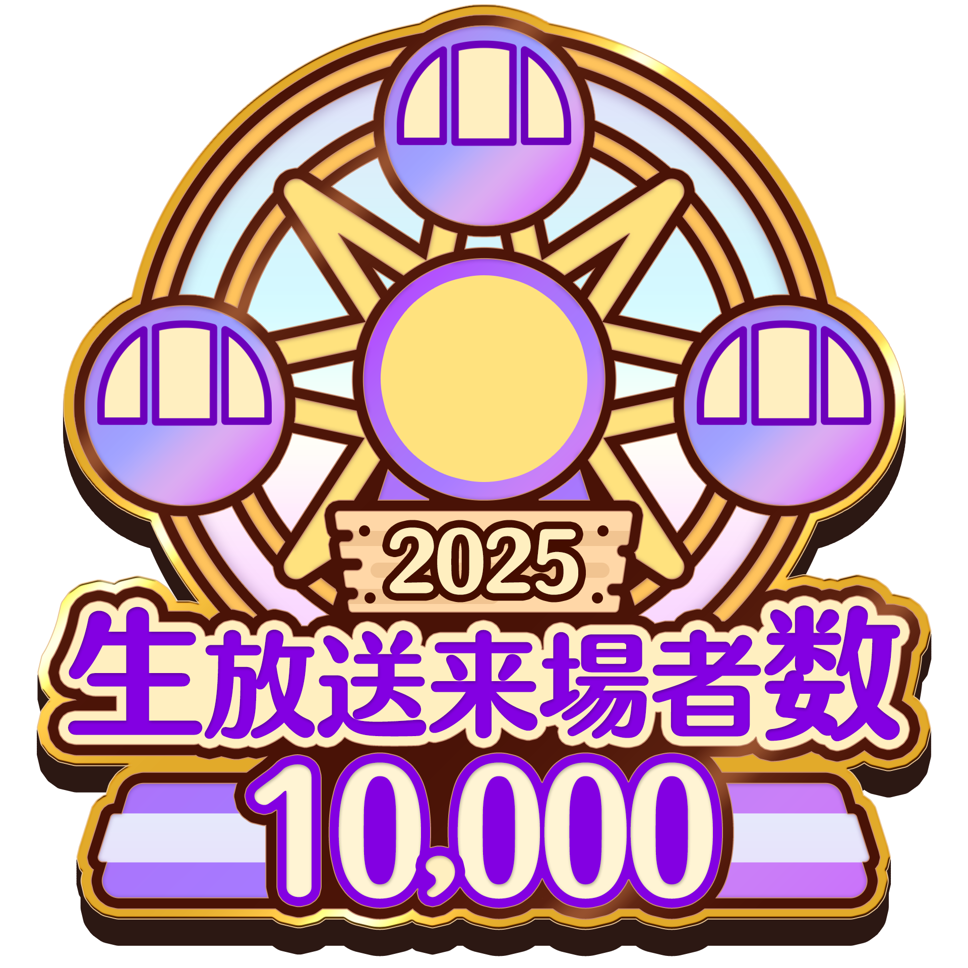 ジロー 【2025年シーズン】ニコニコ生放送 累計来場者数 10,000 達成